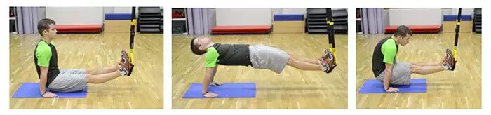 4. TRX SUPINE PLANK