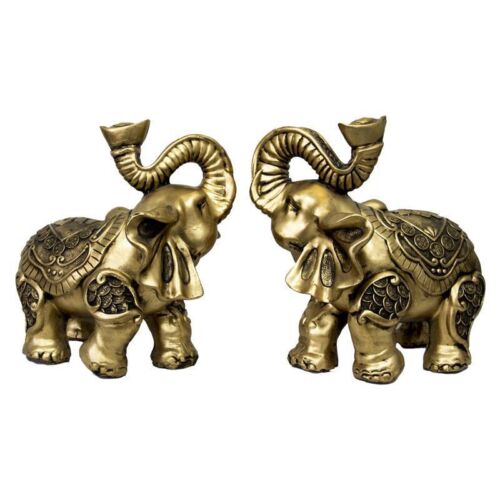 ست 2 عددی مجسمه فیل نماد ثروت