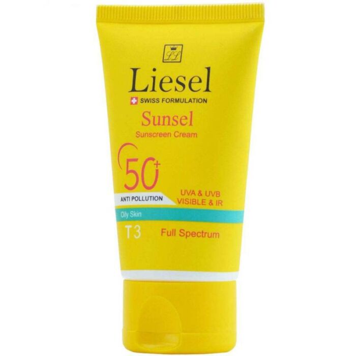 کرم ضد آفتاب رنگی مناسب پوست های چرب لایسل Liesel