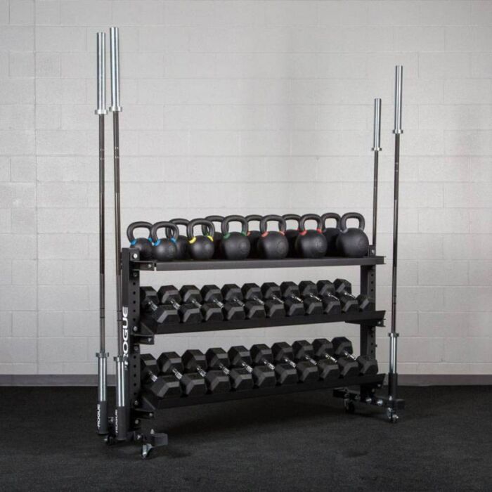 قفسه تجهیزات ورزشی پرتابل 3 طبقه PSD