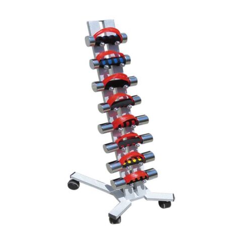 دمبل با استند چوبی Dumbbell With Stand Wood