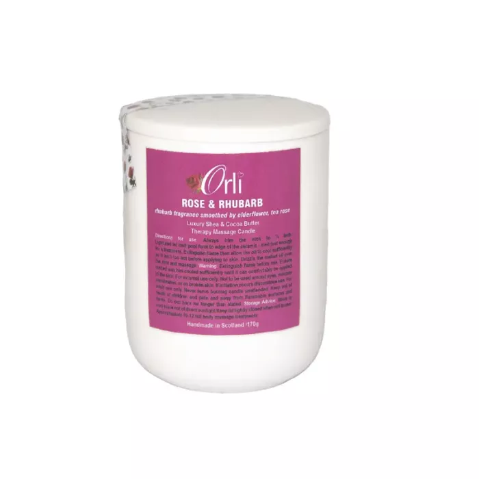 شمع ماساژ اورلی رز و ریواس Orli rhubarb rose 170g