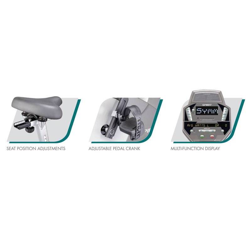 دوچرخه ثابت توانبخشی اسپیریت spirit mu100 26 دوچرخه ثابت توانبخشی اسپیریت spirit mu100 - تصویر 8