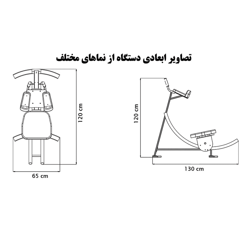 دستگاه شکم ریلی هیرو Hero Ab Coaster 25 دستگاه شکم ریلی هیرو Hero Ab Coaster - تصویر 3