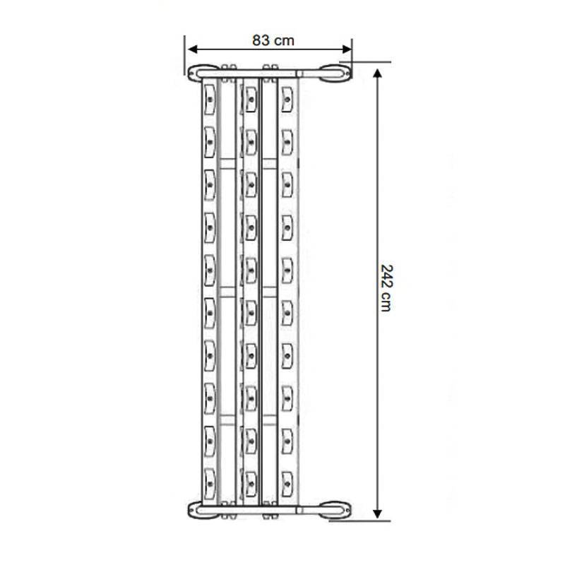 رک دمبل دو طبقه استیل فلکس Steel Flex NDR2 7 رک دمبل دو طبقه استیل فلکس Steel Flex NDR2 - تصویر 4