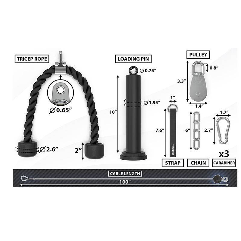 سیم کش بدنسازی خانگی سینرژی Synergee Cable Pulley System 22 سیم کش بدنسازی خانگی سینرژی Synergee Cable Pulley System - تصویر 3