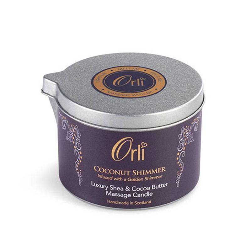 شمع ماساژ اورلی نارگیل درخشان کننده بدن Orli Coconut Shimmer 160g
