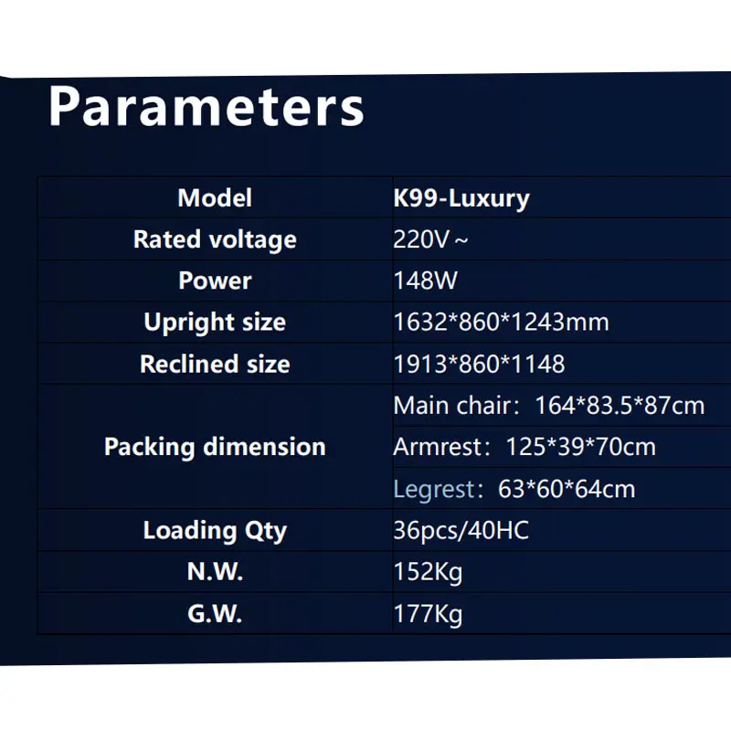 صندلی ماساژور پاورمکس Power Max 8720 11 صندلی ماساژور پاورمکس Power Max 8720 - تصویر 8