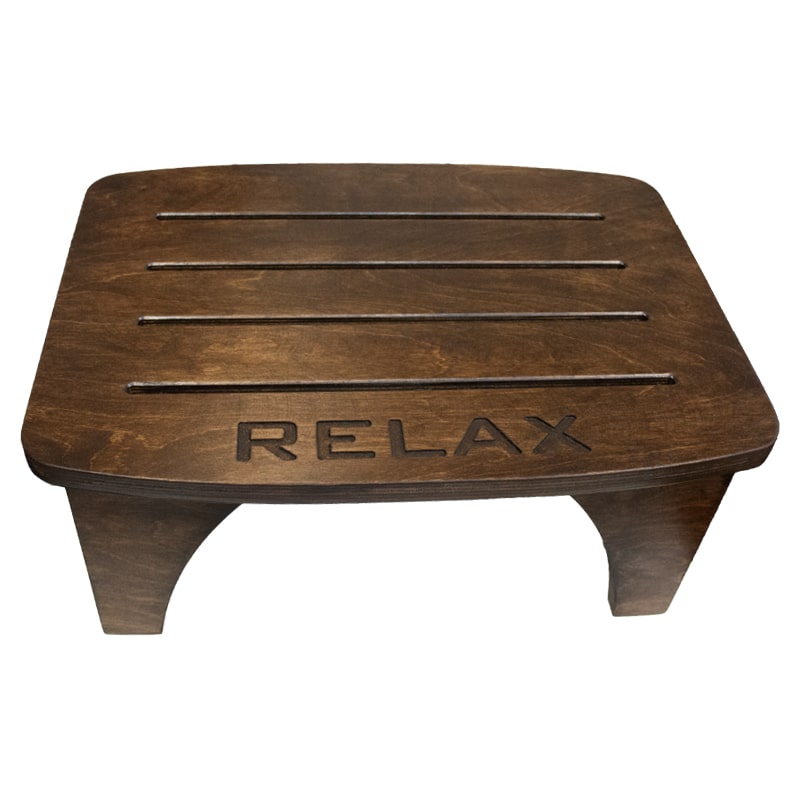 چهار پایه چوبی کنار تخت ماساژ ریلکس Relax