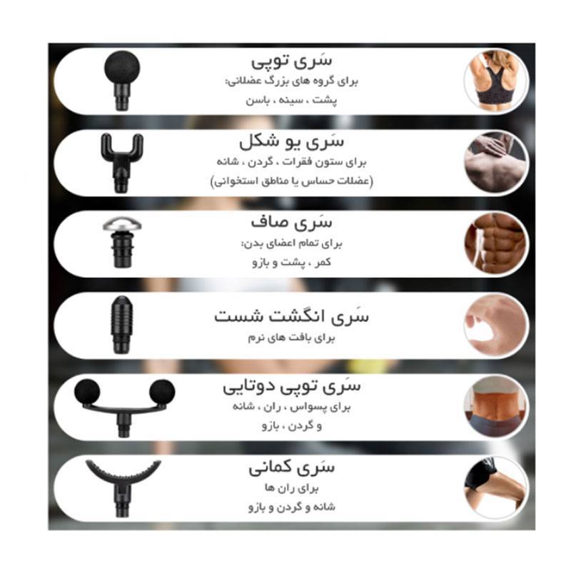 ماساژ گان مستر رست Mr Rest Massage Gun KM17 26 ماساژ گان مستر رست Mr Rest Massage Gun KM17 - تصویر 5