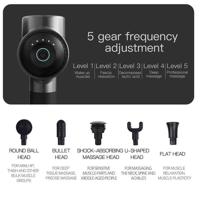 ماساژور تفنگی شیائومی Xiaomi Deep Muscle Massager j650 27 ماساژور تفنگی شیائومی Xiaomi Deep Muscle Massager j650 - تصویر 6