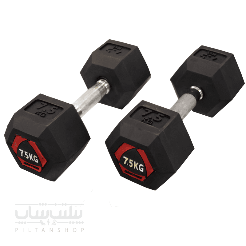 دمبل شش ضلعی 7.5 کیلویی 6 دمبل شش ضلعی 7.5 کیلویی - تصویر 3